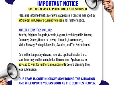 UPDATE OF SCHENGEN VISA
